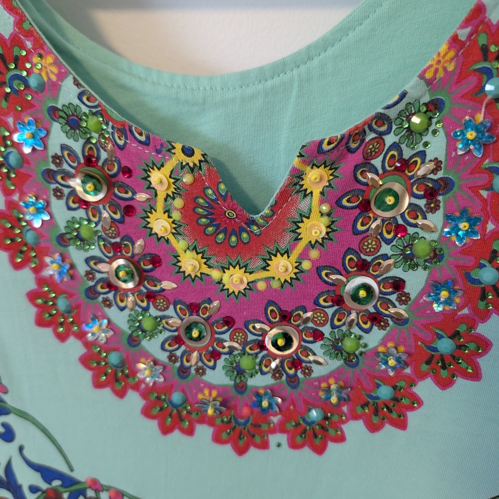 Beautiful summer dress Patterned Sleeveless Dress - Picture 5 of 8